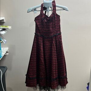 Charming Black and Red Kids Formal Dress